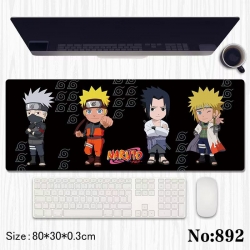 Naruto Anime peripheral computer mouse pad office desk pad multifunctional pad 80X30X0.3cm