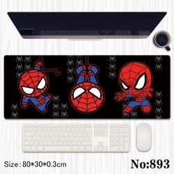 Spiderman Anime peripheral computer mouse pad office desk pad multifunctional pad 80X30X0.3cm