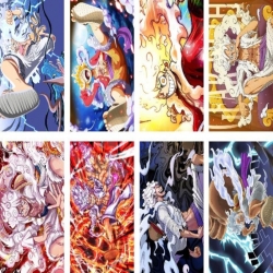 One Piece Embossed poster 8 pcs a set 42X29CM price for 5 sets 