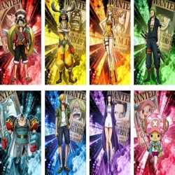 One Piece Embossed poster 8 pcs a set 42X29CM price for 5 sets 