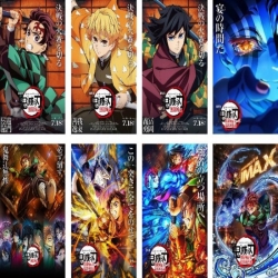 Demon Slayer Kimets Embossed poster 8 pcs a set 42X29CM price for 5 sets 