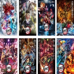 Demon Slayer Kimets Embossed poster 8 pcs a set 42X29CM price for 5 sets 