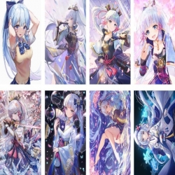 Genshin Impact Embossed poster 8 pcs a set 42X29CM price for 5 sets 