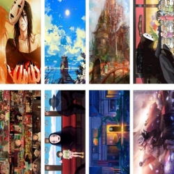 Spirited Away Embossed poster 8 pcs a set 42X29CM price for 5 sets 