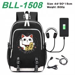 DANDADAN Game Canvas Backpack Waterproof School Bag 44X30X15CM 500G
