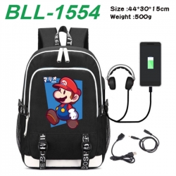 Super Mario Game Canvas Backpa...