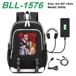 Chainsaw Man Game Canvas Backpack Waterproof School Bag 44X30X15CM 500G