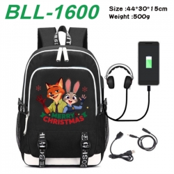 Zootopia Game Canvas Backpack Waterproof School Bag 44X30X15CM 500G
