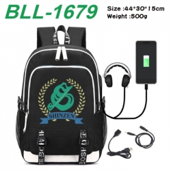 Haikyuu!! Game Canvas Backpack Waterproof School Bag 44X30X15CM 500G