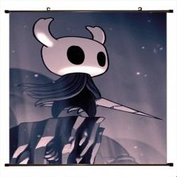 The Hollow Knight Anime black Plastic rod Cloth painting Wall Scroll 60X90CM 