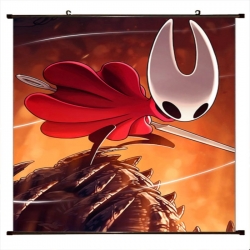 The Hollow Knight Anime black Plastic rod Cloth painting Wall Scroll 60X90CM 