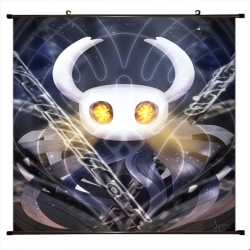 The Hollow Knight Anime black Plastic rod Cloth painting Wall Scroll 60X90CM 