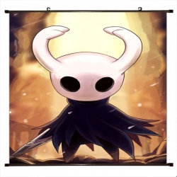 The Hollow Knight Anime black Plastic rod Cloth painting Wall Scroll 60X90CM 