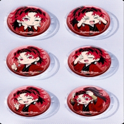 Demon Slayer Kimets Anime peripheral pill bar badge 25mm a set of 6 price for 5 sets 