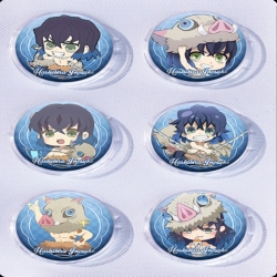 Demon Slayer Kimets Anime peripheral pill bar badge 25mm a set of 6 price for 5 sets 