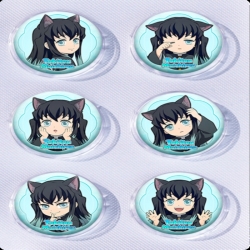 Demon Slayer Kimets Anime peripheral pill bar badge 25mm a set of 6 price for 5 sets 