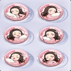 Demon Slayer Kimets Anime peripheral pill bar badge 25mm a set of 6 price for 5 sets