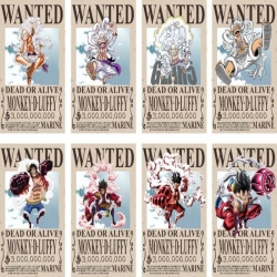 One Piece Embossed poster 8 pc...