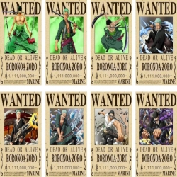 One Piece Embossed poster 8 pc...