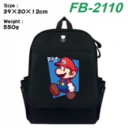Super Mario Canvas Flip Backpa...