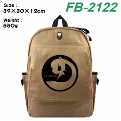 Hatsune Miku Canvas Flip Backpack Student Schoolbag Headphone Hole 39X30X12CM 