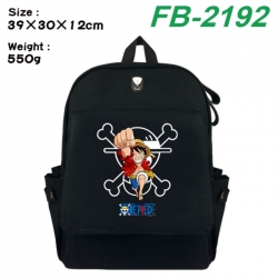 One Piece Canvas Flip Backpack Student Schoolbag Headphone Hole 39X30X12CM 