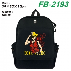 One Piece Canvas Flip Backpack Student Schoolbag Headphone Hole 39X30X12CM 