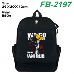 One Piece Canvas Flip Backpack Student Schoolbag Headphone Hole 39X30X12CM 