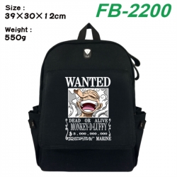 One Piece Canvas Flip Backpack Student Schoolbag Headphone Hole 39X30X12CM 