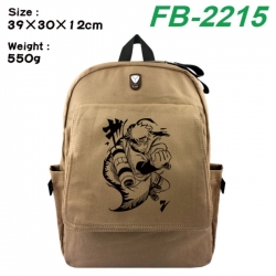Naruto Canvas Flip Backpack Student Schoolbag Headphone Hole 39X30X12CM 