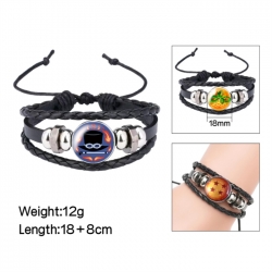 One Piece Anime peripheral crystal leather rope bracelet price for 5 pcs 