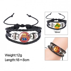 One Piece Anime peripheral crystal leather rope bracelet price for 5 pcs 