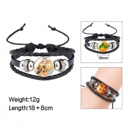 Magical Girl Madoka of the Magus Anime peripheral crystal leather rope bracelet price for 5 pcs 