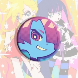 Panty & Stocking with Garterbelt Anime tinplate brooch badge price for 5 pcs