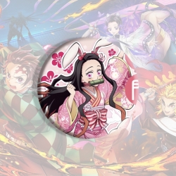 Demon Slayer Kimets Anime tinplate brooch badge price for 5 pcs
