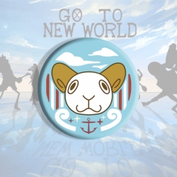 One Piece Anime tinplate brooch badge price for 5 pcs