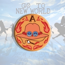 One Piece Anime tinplate brooch badge price for 5 pcs