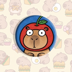 Kapibala Anime tinplate brooch badge price for 5 pcs