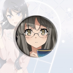 Rascal Does Not Dream of Bunny Girl Senpai&zwnj;  Anime tinplate brooch badge price for 5 pcs