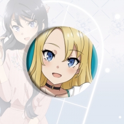 Rascal Does Not Dream of Bunny Girl Senpai&zwnj;  Anime tinplate brooch badge price for 5 pcs