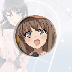 Rascal Does Not Dream of Bunny Girl Senpai&zwnj;  Anime tinplate brooch badge price for 5 pcs