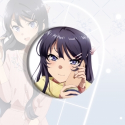 Rascal Does Not Dream of Bunny Girl Senpai&zwnj;  Anime tinplate brooch badge price for 5 pcs