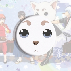 Gintama Anime tinplate brooch badge price for 5 pcs