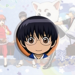 Gintama Anime tinplate brooch badge price for 5 pcs