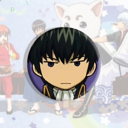 Gintama Anime tinplate brooch badge price for 5 pcs
