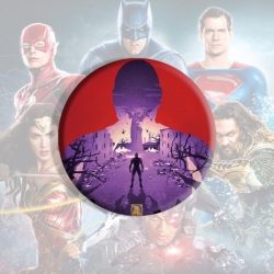 Justice League Anime tinplate brooch badge price for 5 pcs