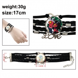 Hazbin Hotel Anime bracelet multi-layer leather gemstone bracelet price for 5 pcs