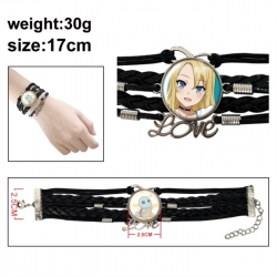 Rascal Does Not Dream of Bunny Girl Senpai&zwnj; Anime bracelet multi-layer leather gemstone bracelet price for 5 pcs