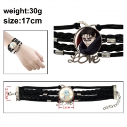 Jujutsu Kaisen Anime bracelet multi-layer leather gemstone bracelet price for 5 pcs