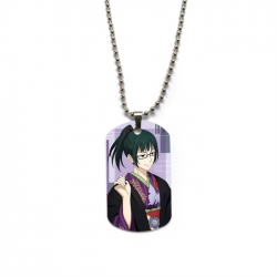 Jujutsu Kaisen Anime double-sided full color printed military brand necklace price for 5 pcs